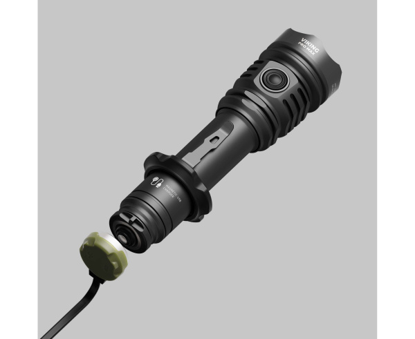 Фонарь тактический Viking Pro MAX (Black; Холодный; 5300Lm; акк21700-5000mAh)